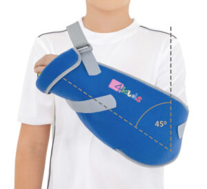 Immobilization in case of shoulder injury (45°)